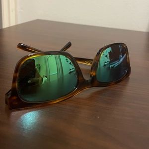 Tybee Shiny Tortoise/Copper Green Mirror Glass Lenses Costa Sunglasses
